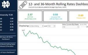 12 Month Rolling Incident Rates Dashboard
